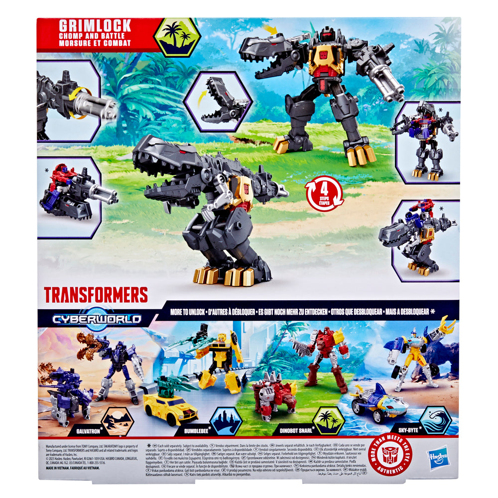Transformers Cyberworld - Chomp & Battle Grimlock actionfigur