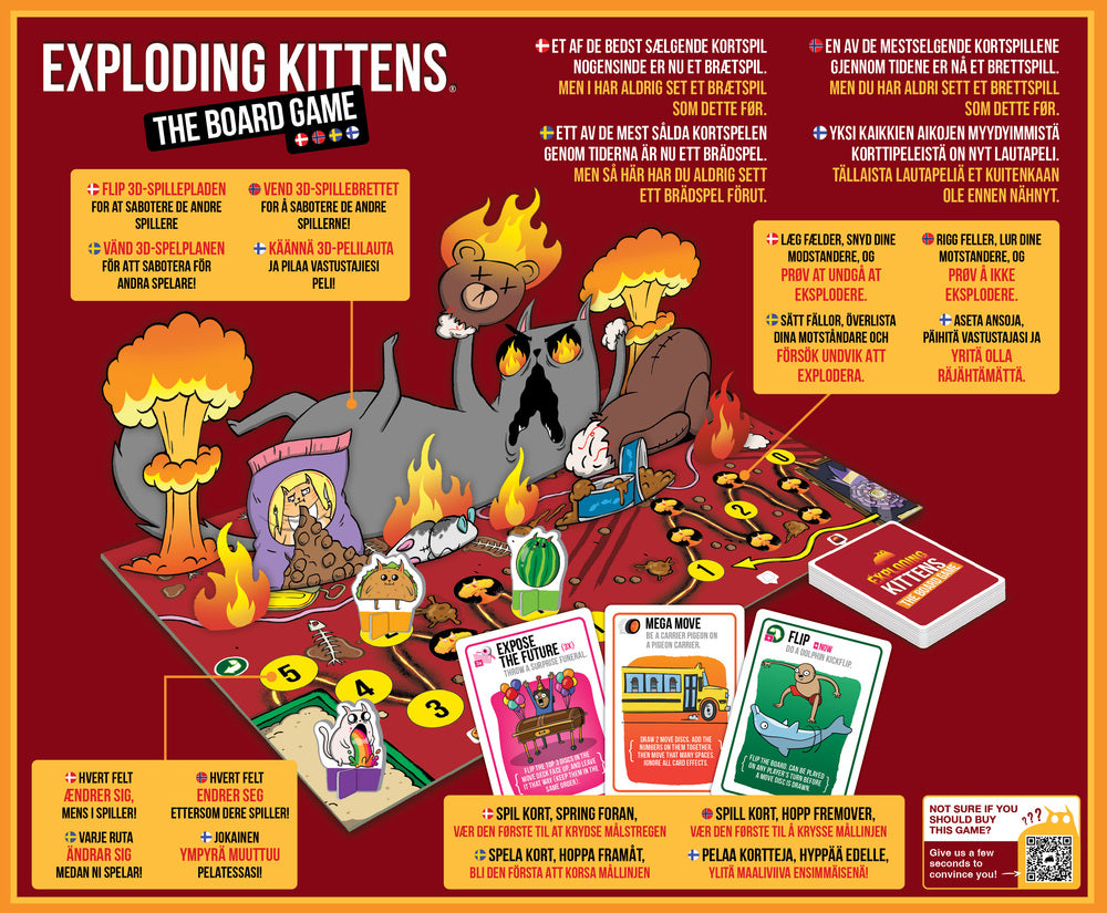 Exploding Kittens The Board Game Nordic