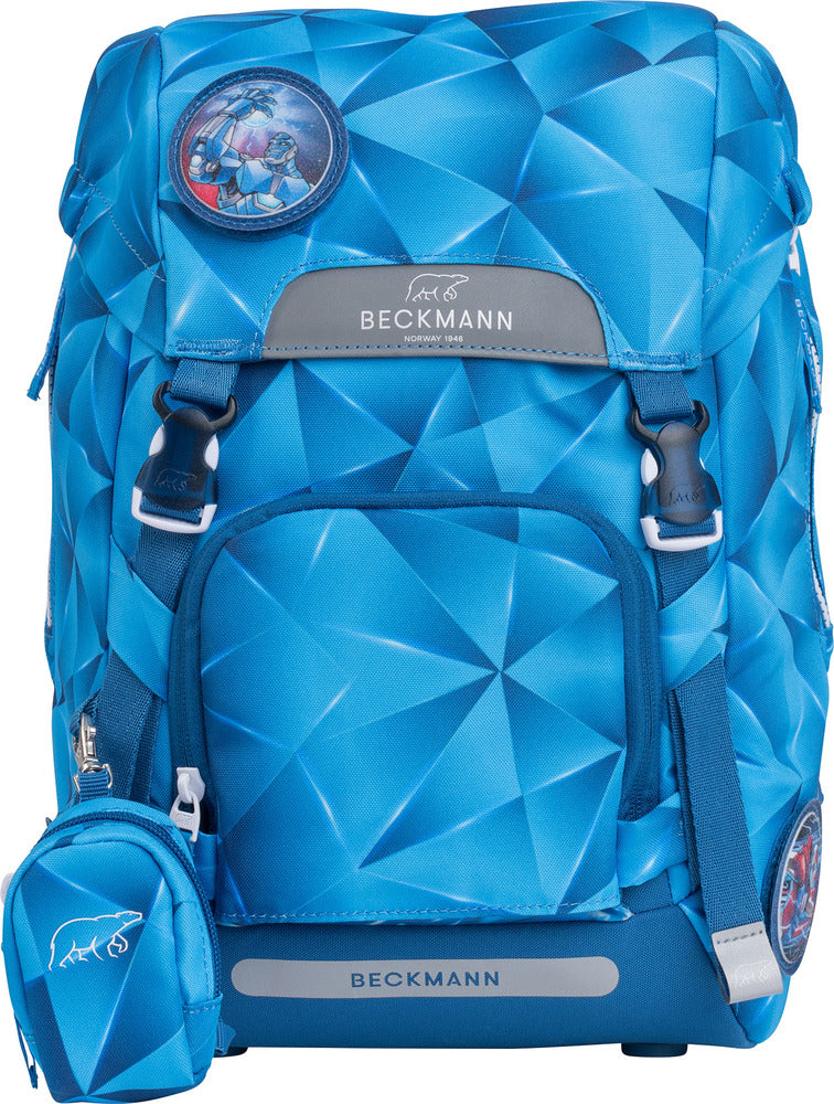 Skoletaske Beckmann 22 L Blue Lightning