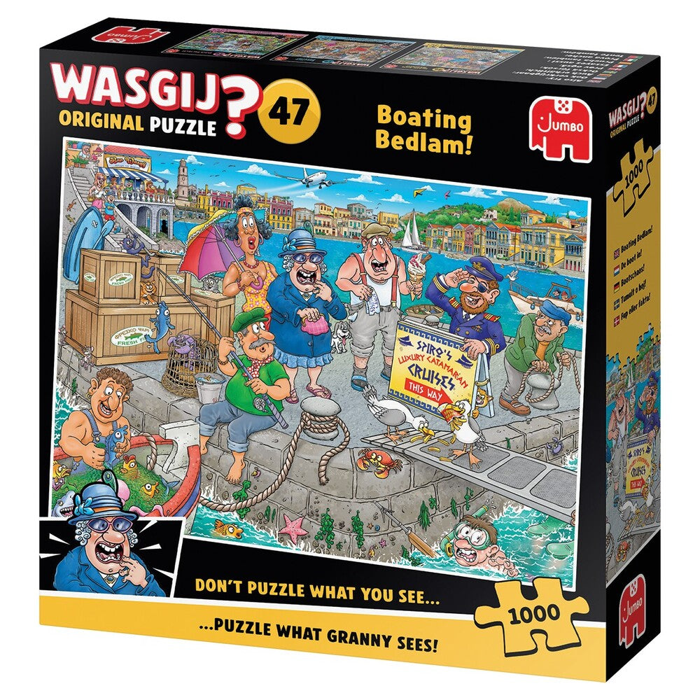 Puslespil Wasgij Original 47 Boating Bedlam! 1000 brikker