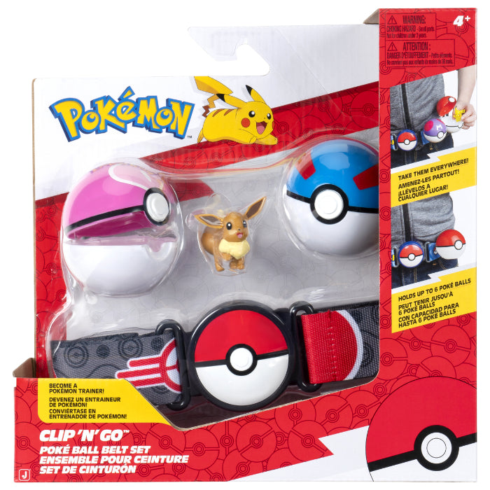Pokemon clip n go belt set Eevee