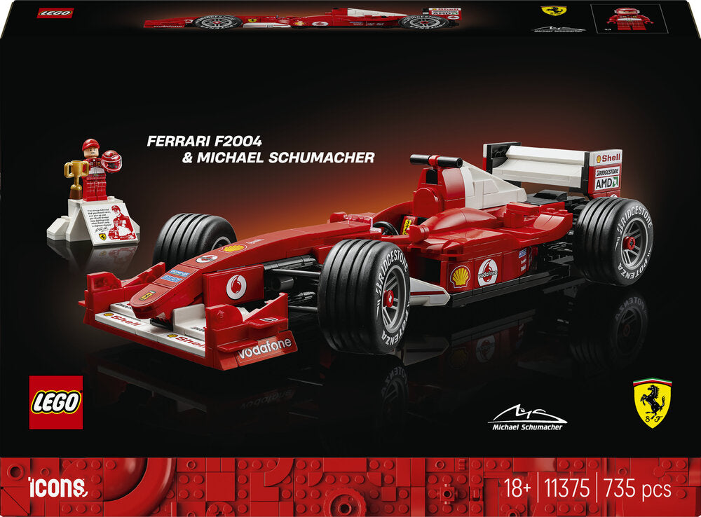11375 LEGO Icons Ferrari F2004 og Michael Schumacher