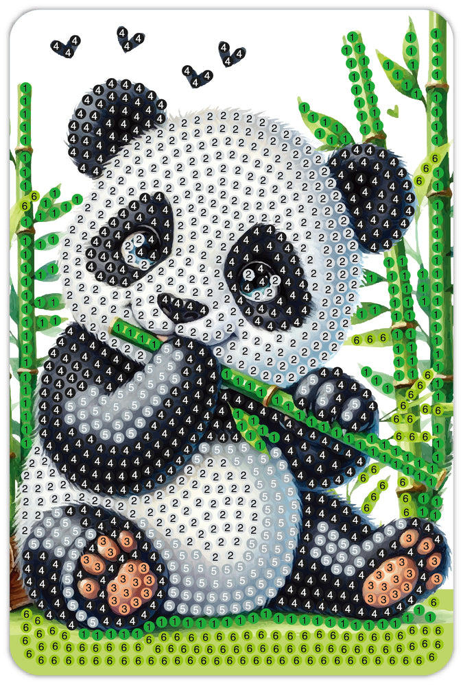 Diamond Art Panda 10X15Cm