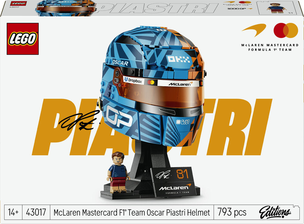 LEGO Editions Formula 1 43017 McLaren Mastercard F1® Team Oscar Piastri-hjelm