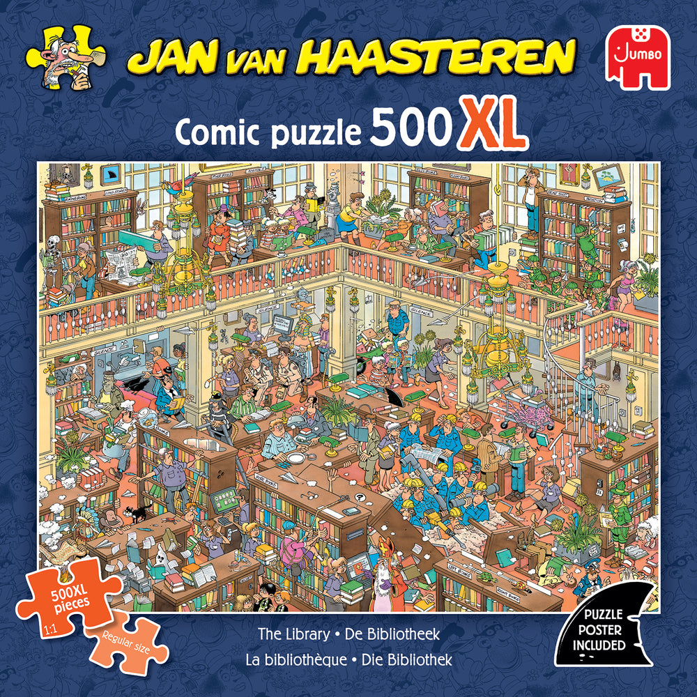 Puslespil Jan van Haasteren 500XL The Library 500 brikker