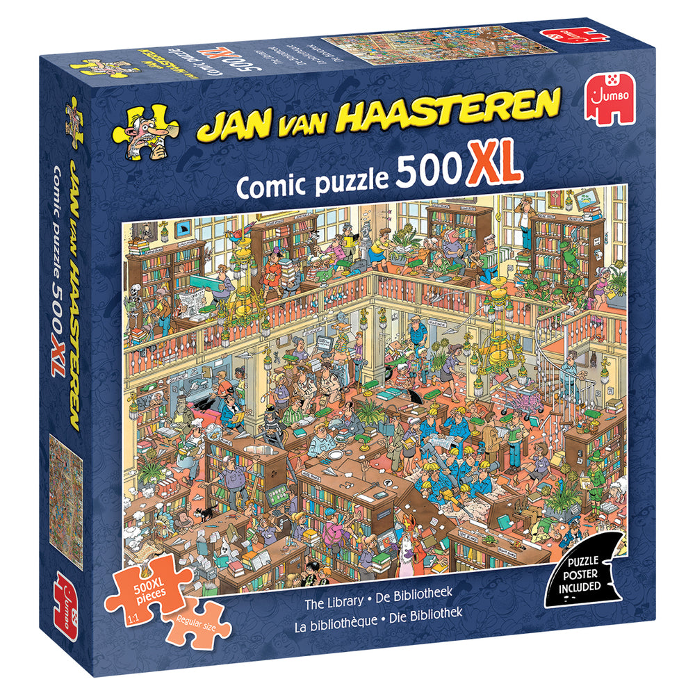 Puslespil Jan van Haasteren 500XL The Library 500 brikker