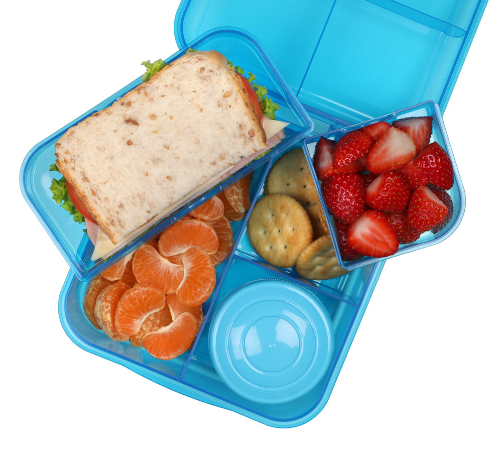 Madkasse Sistema Bento Cube Lunch blå 1,25L