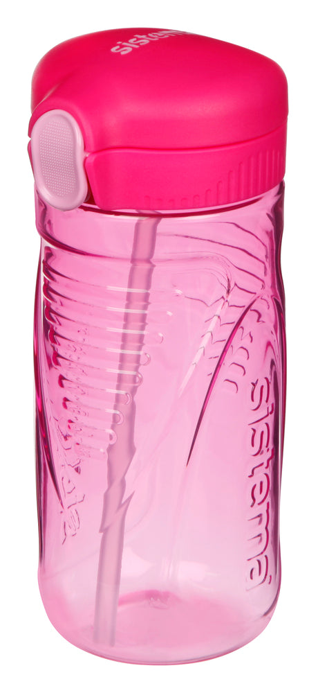 Drikkeflaske Sistema Tritan Quick Flip pink 520ml