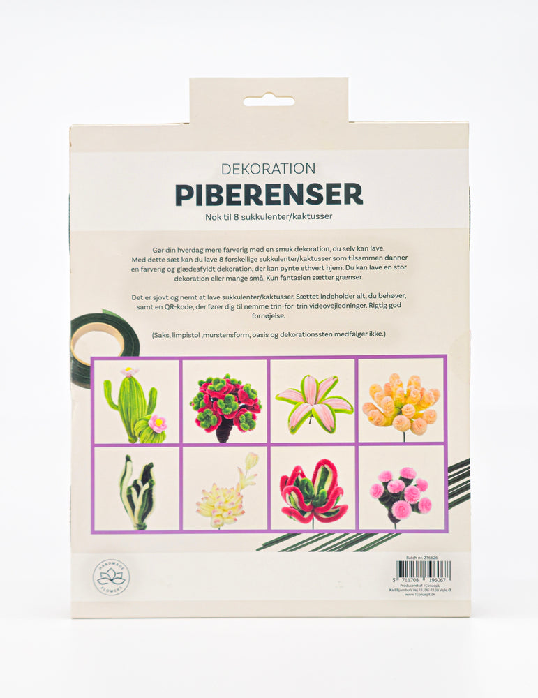 Piberenser planter dekoration kaktus/sukkulent 8 STK
