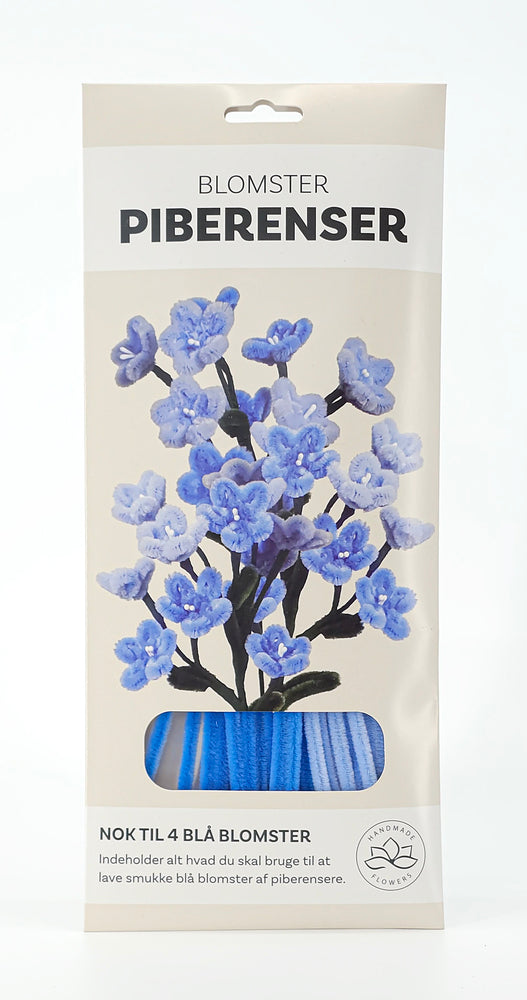 Piberenser blomster blå blomster 4 STK