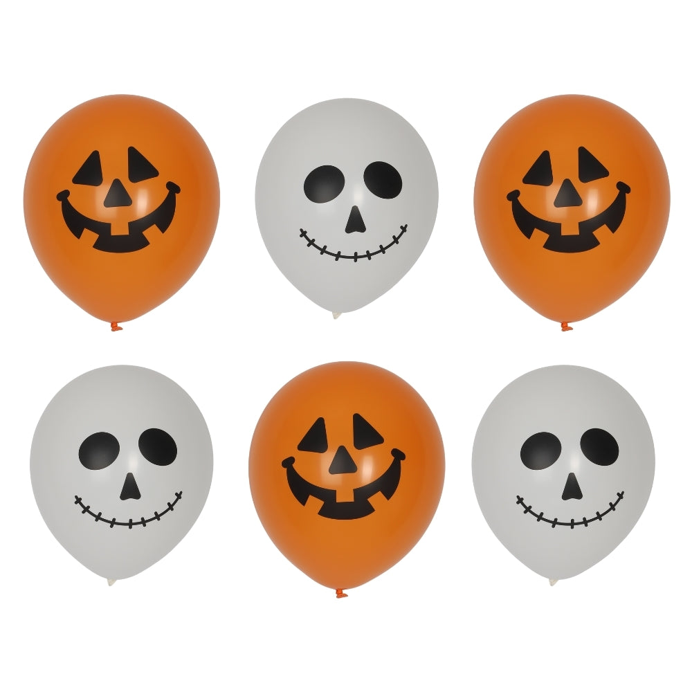 Halloween balloner med græskar og scull