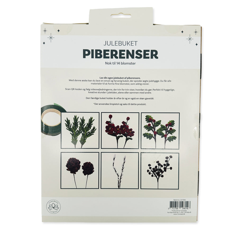 Piberenser Julebuket 14 Stk Blomster