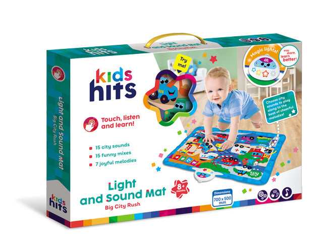 Kids Hits legemåtte med lys og lyd