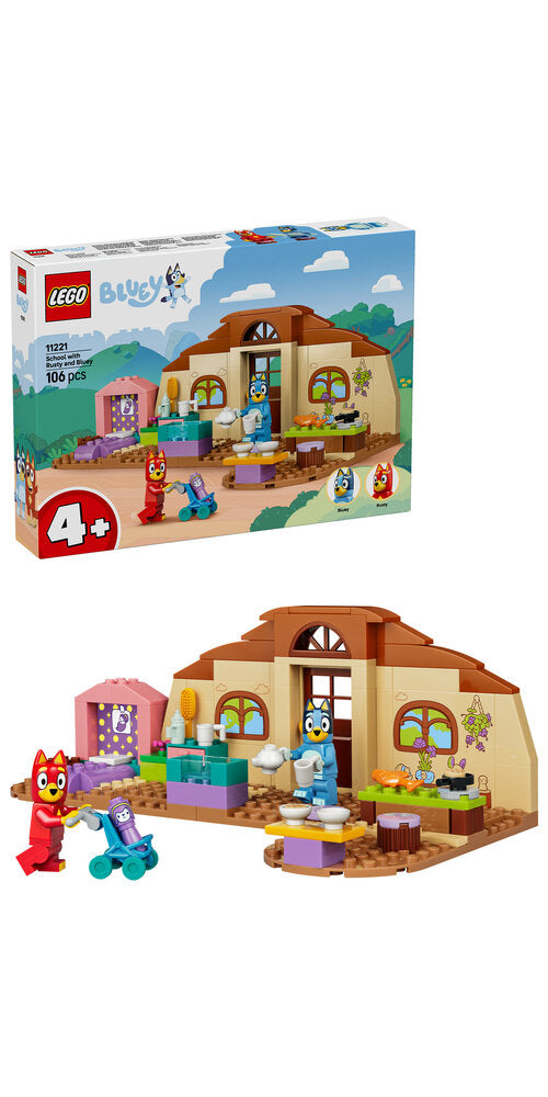 LEGO Bluey 11221 Skole med Rusty og Bluey
