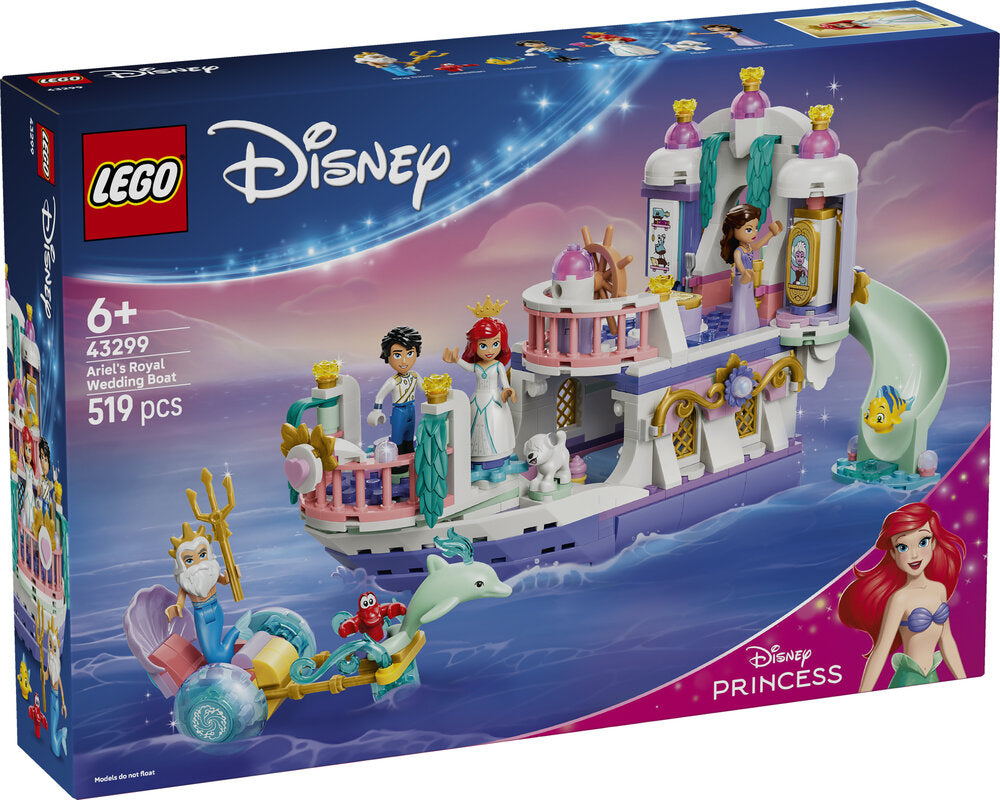 LEGO DISNEY 43299 Ariels royale bryllupsbåd