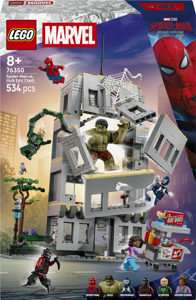 LEGO Super Heroes 76350 Spider-Man mod Hulk – episk opgør