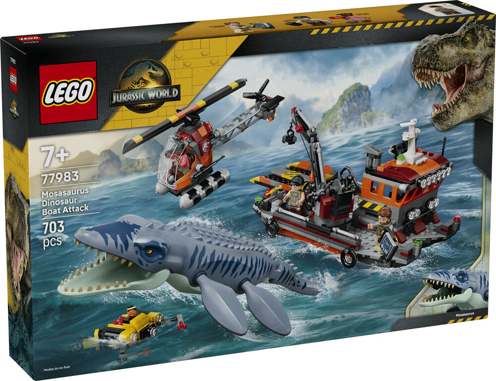 LEGO Jurassic World 77983 Mosasaurus-dinosaurens bådangreb