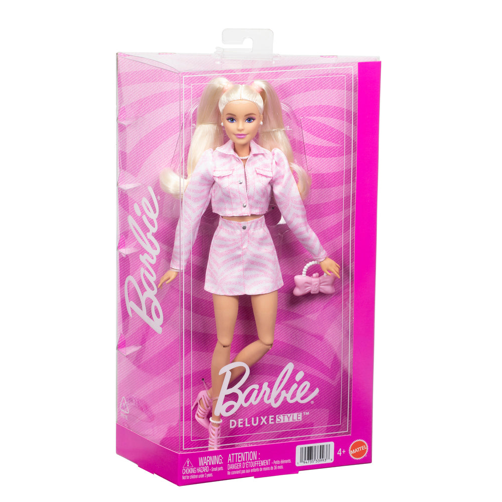 Barbie Deluxe lyserød denimjakke blond