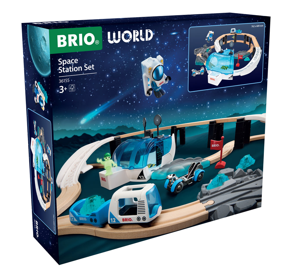BRIO 36155 Togbane-sæt Rumstation