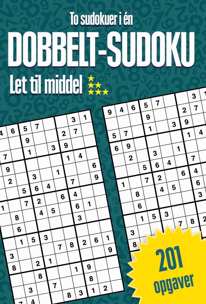 Dobbelt-sudoku : To sudokuer i én
