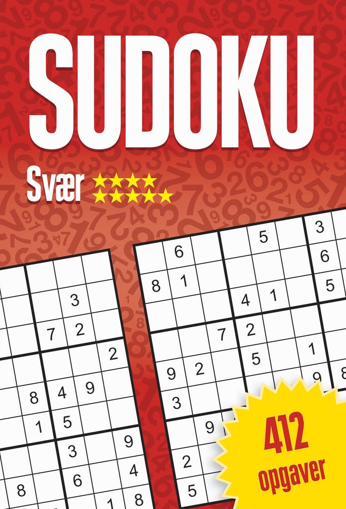 Sudoku - Svær, 412 opgaver