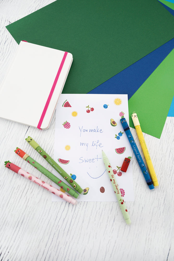 Viskepen Eberhard Faber Gel Roller Fruity Erase It! Cherry