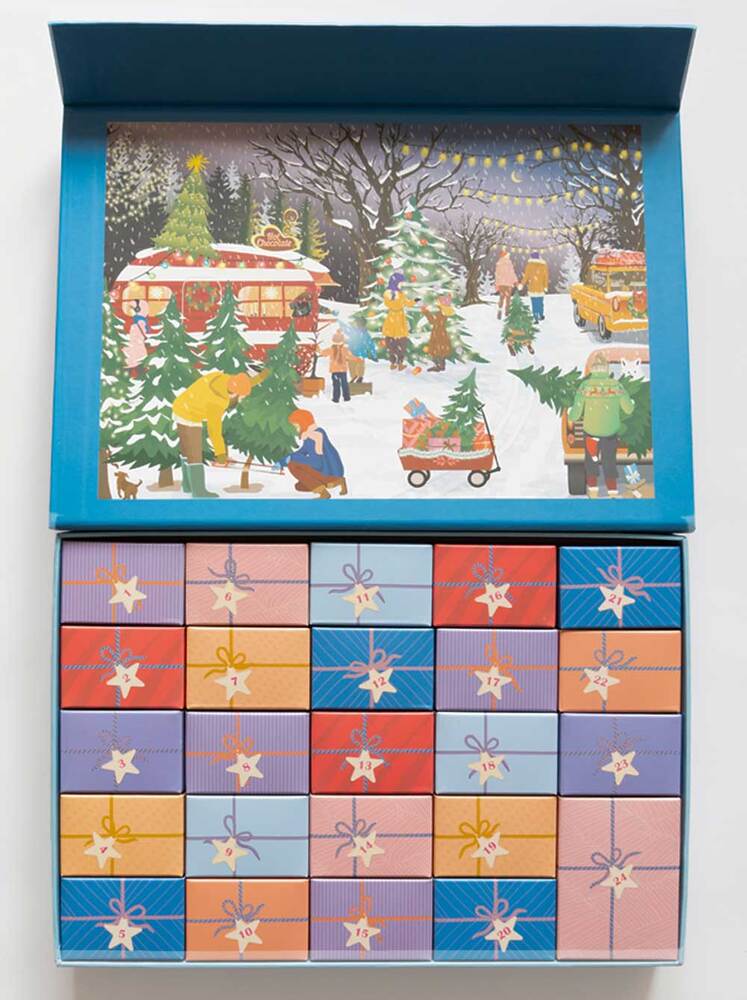 Julekalender Christmas Tree & Snowflakes 1000 brikker